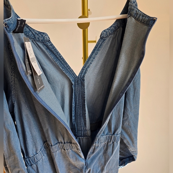 Lane Bryant Light Blue Chambray 22 NWT Jumpsuit Long Sleeves - Picture 7 of 11